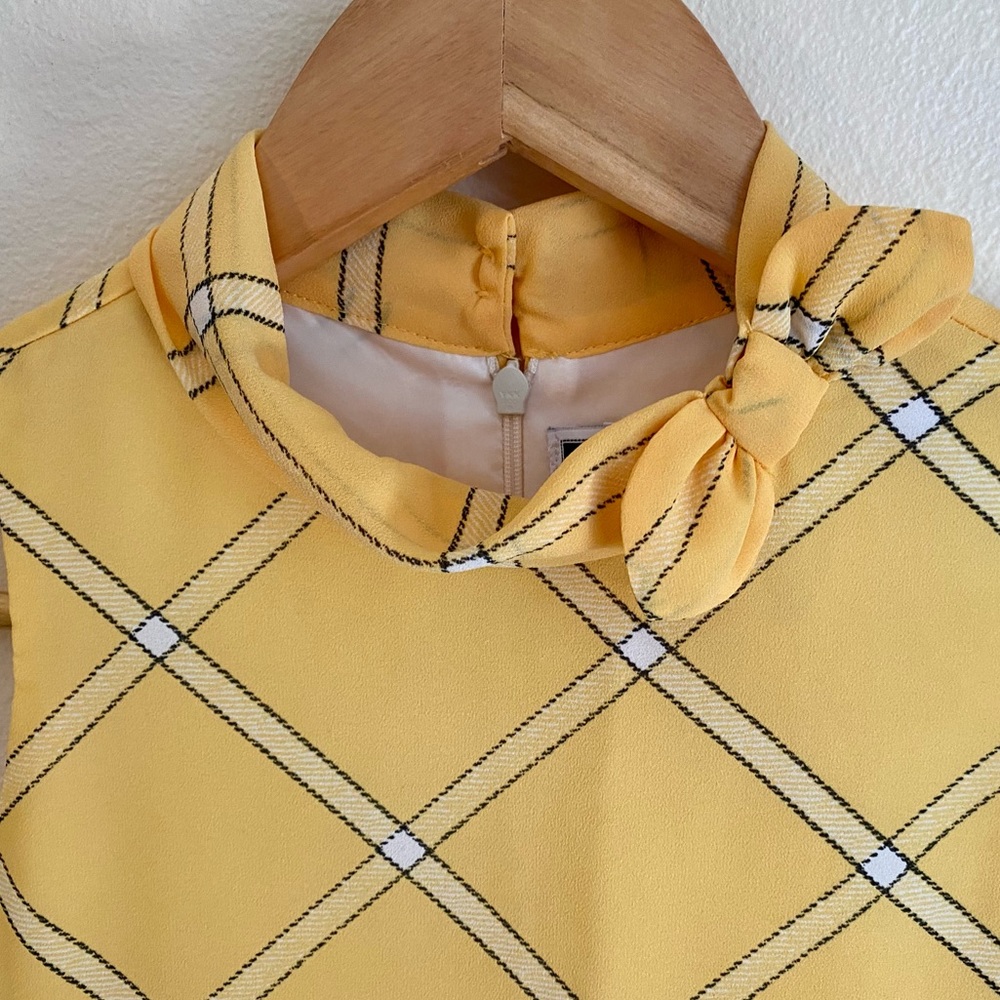 Janie and Jack | Yellow Plaid Pleated Dress | Girls’ Size 6 | EUC